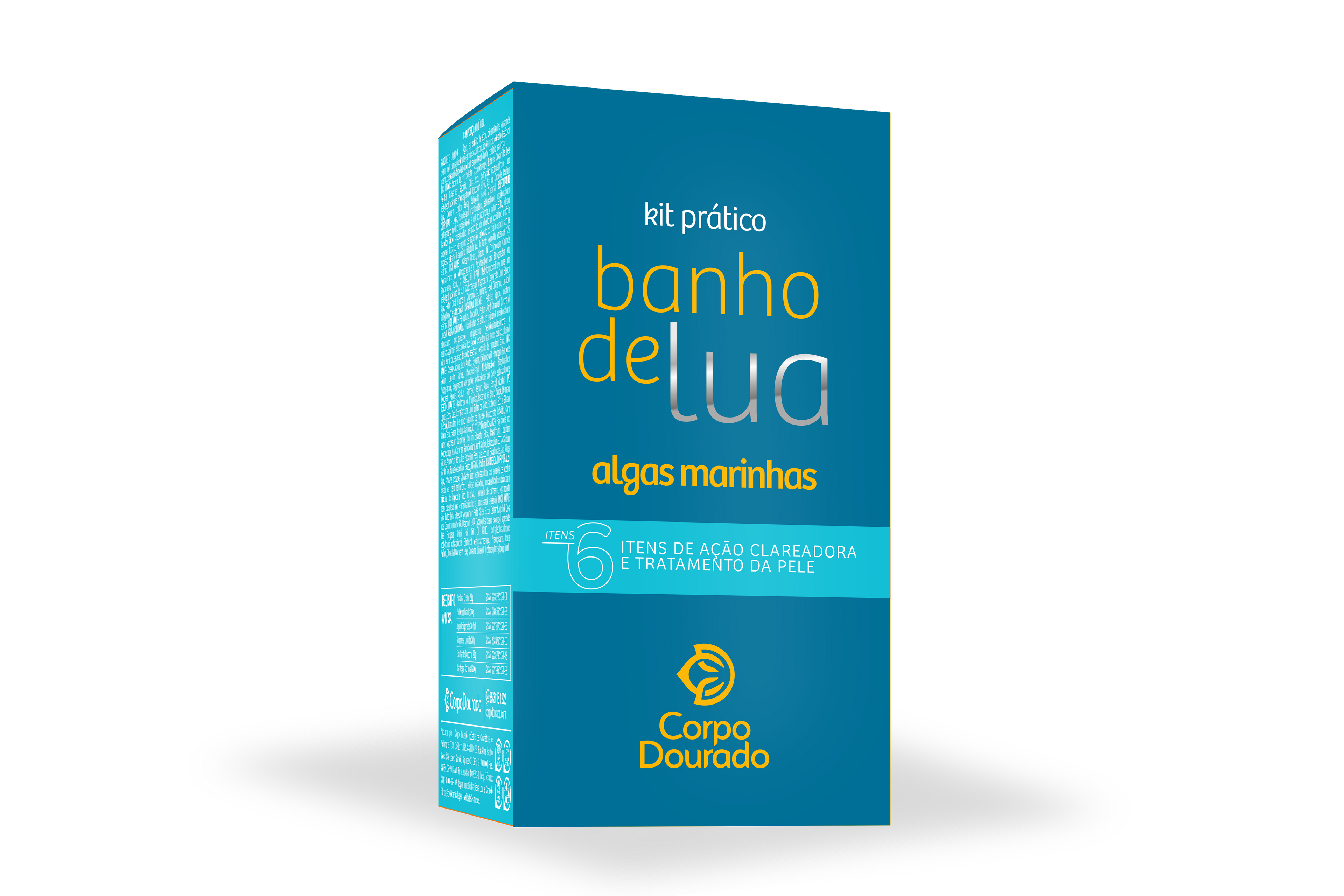 Kit Banho de Lua aux Algues Marines – Corpo Dourado