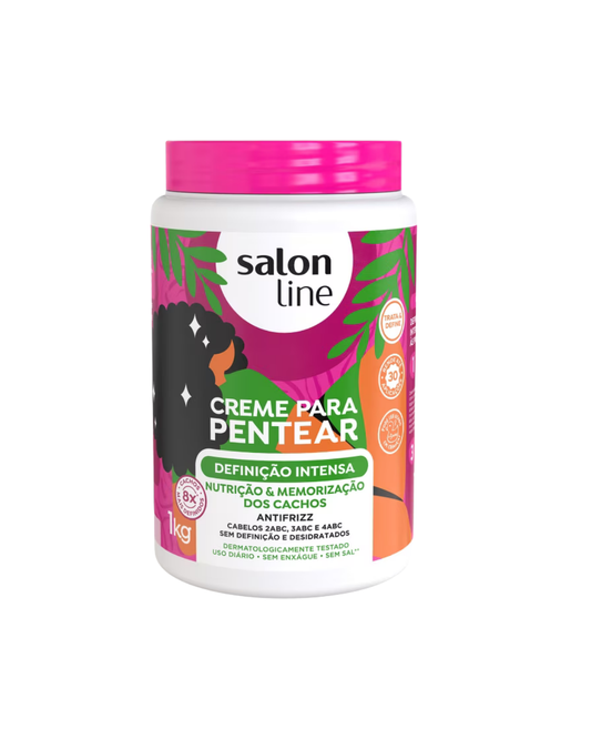 Crème Coiffante Définition Intense 1kg | Cheveux Ondulés, Bouclés, Frisés, Crépus | Salon Line