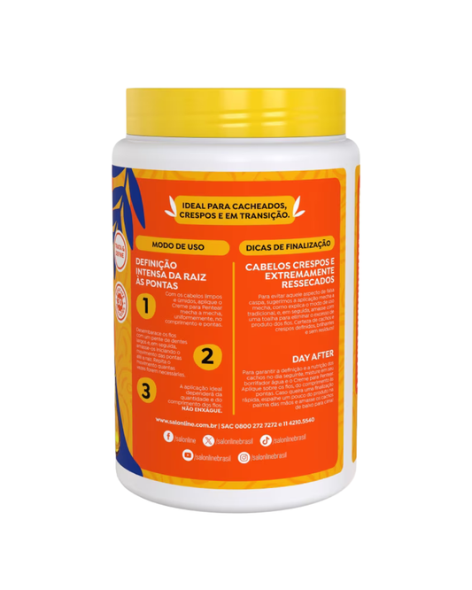 Crème Coiffante Super Huiles 1kg | Cheveux Ondulés, Bouclés, Frisés, Crépus | Salon Line