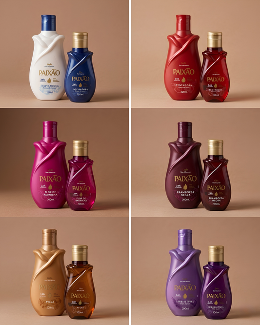 Cartons crèmes Paixao 200ml + Huiles 100 ml